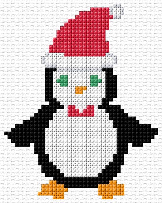 Christmas Card free cross-stitch pattern