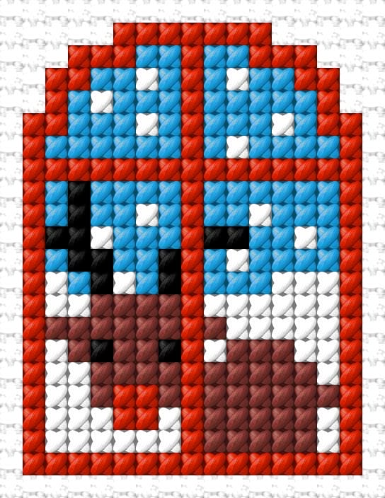 Christmas Card free cross-stitch pattern