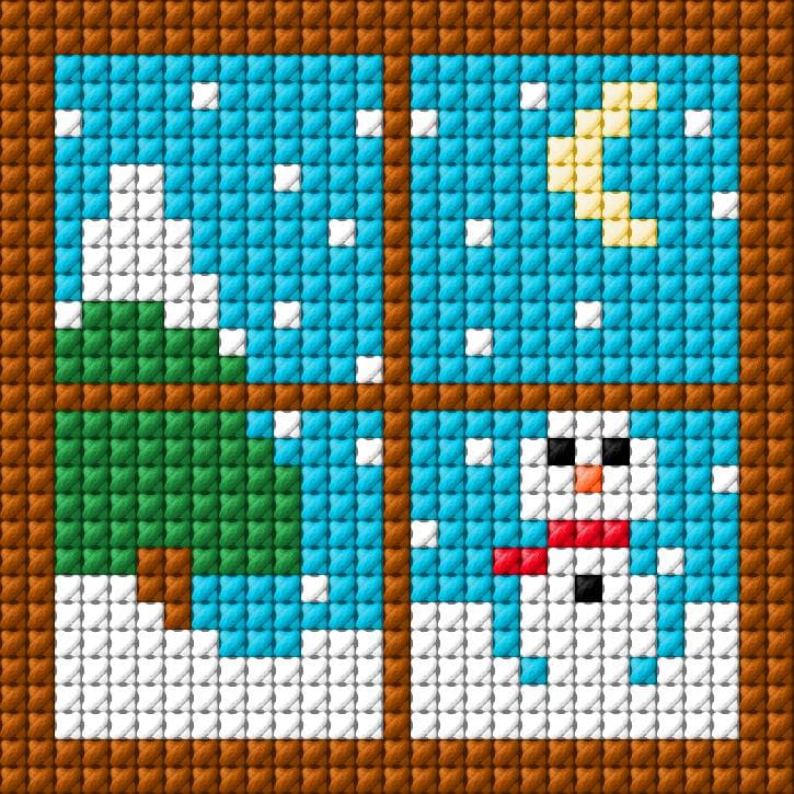Christmas Card free cross-stitch pattern