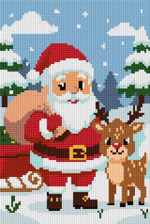 Christmas free cross-stitch pattern