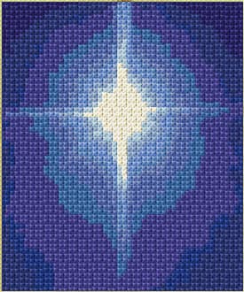 Christmas Star free cross-stitch pattern