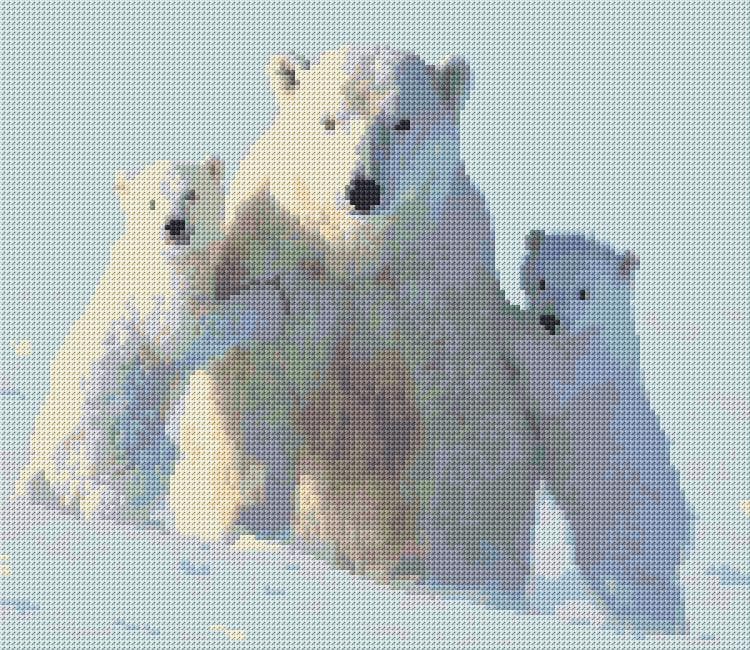 Family Photo free cross-stitch pattern