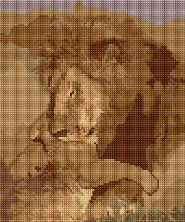 Mother and Daughter free cross-stitch pattern