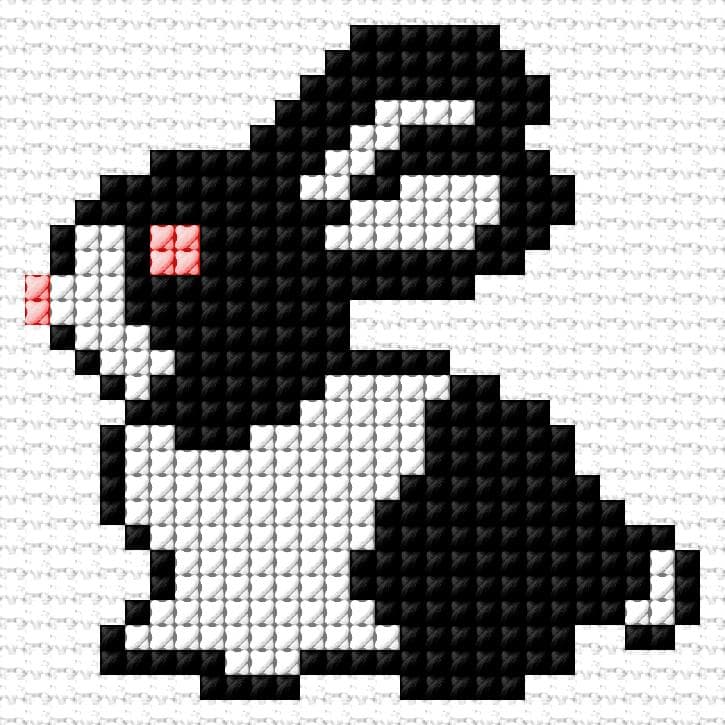 Bannny free cross-stitch pattern