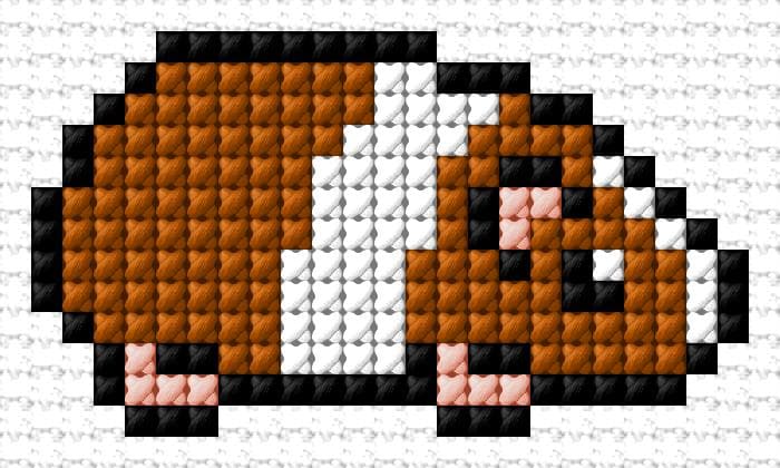 Gunea Pig free cross-stitch pattern