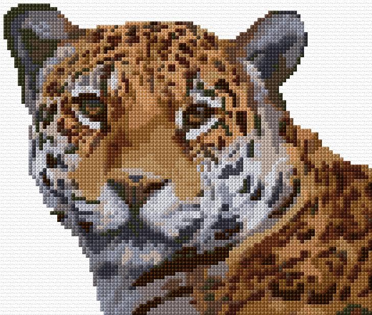 Jaguar free cross-stitch pattern