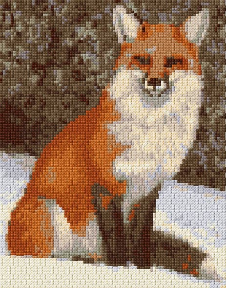 Red Fox free cross-stitch pattern