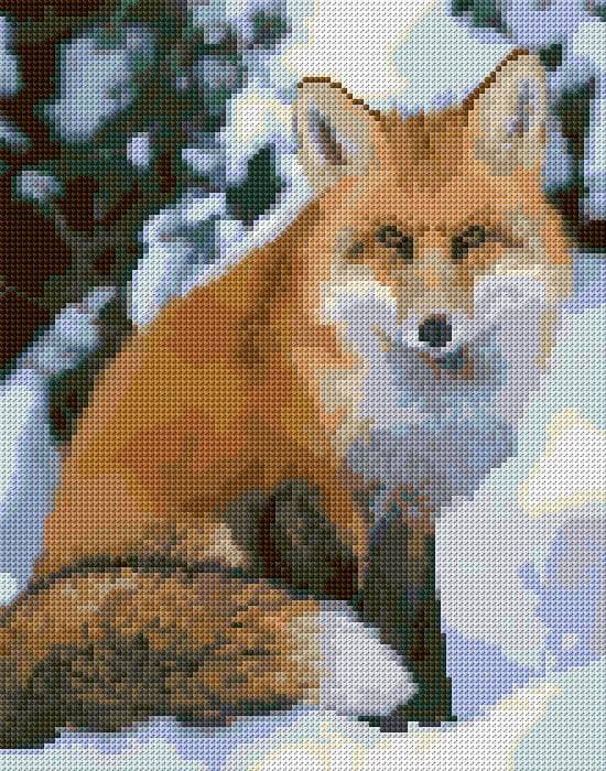 Red Fox free cross-stitch pattern