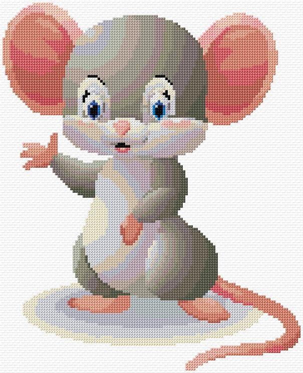 Mouse free cross-stitch pattern