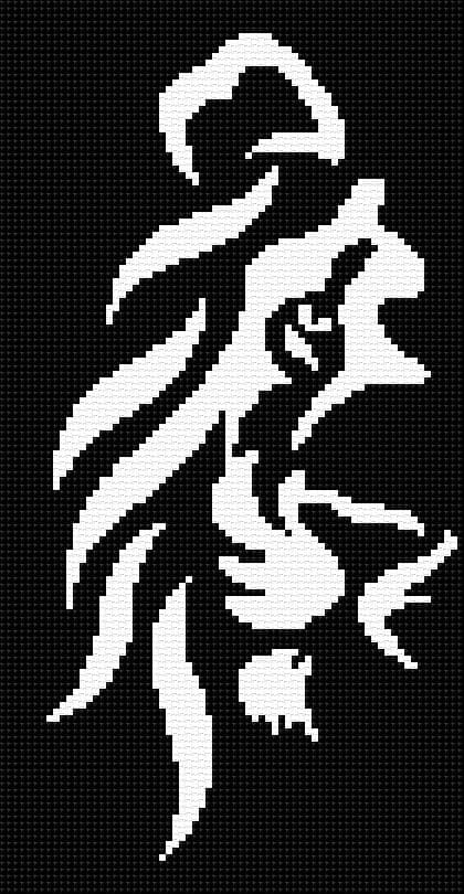 Lion free cross-stitch pattern