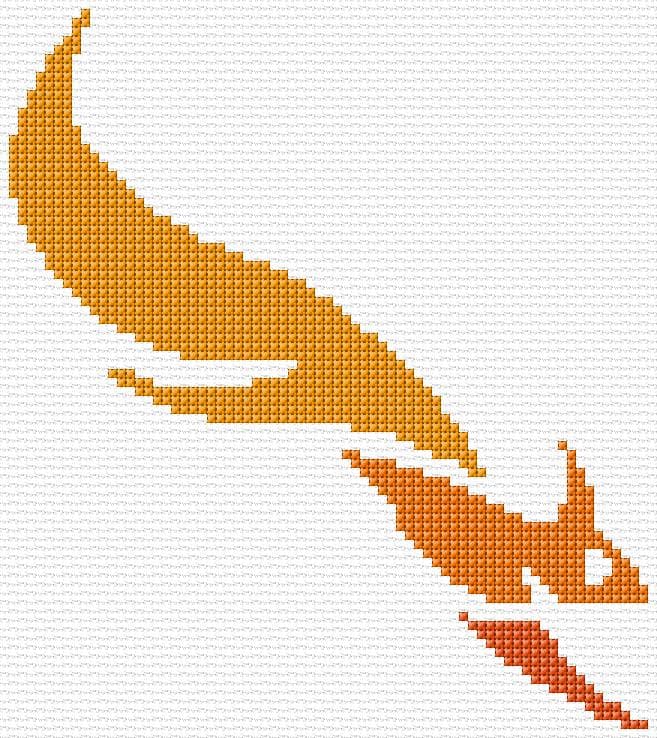 Squirrel free cross-stitch pattern