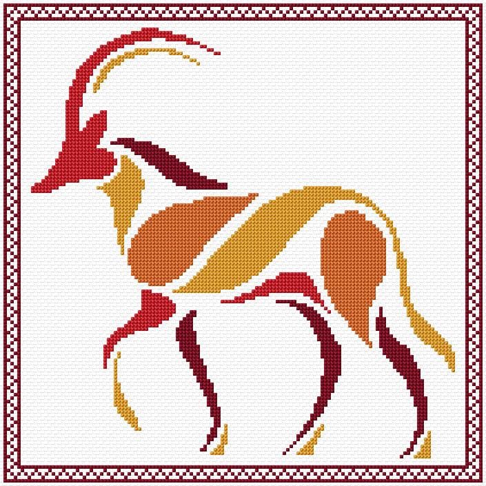 Africana free cross-stitch pattern