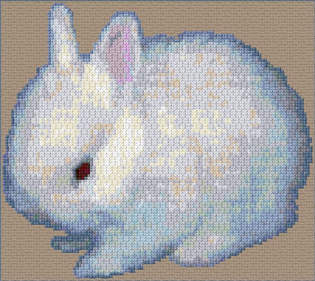 Bunny free cross-stitch pattern