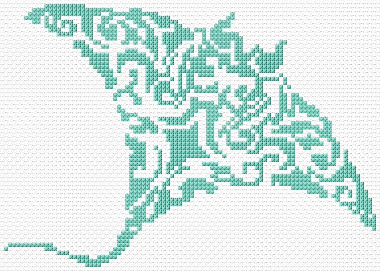 Manta free cross-stitch pattern