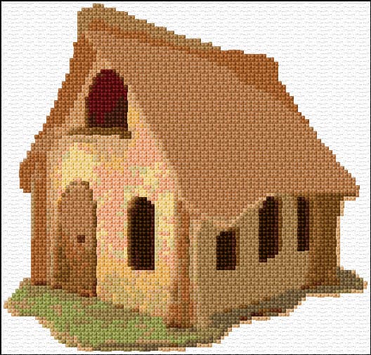 House free cross-stitch pattern