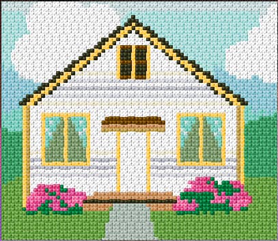 Sweet Home free cross-stitch pattern