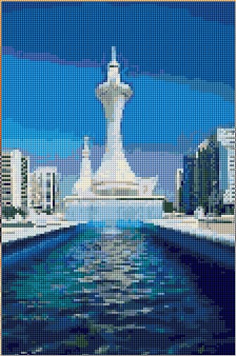 Abu Dhabi free cross-stitch pattern