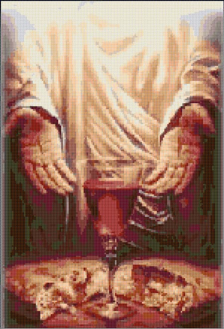 Flesh and Blood of Christ free cross-stitch pattern