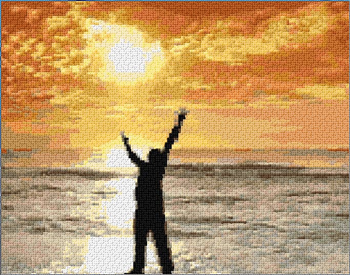 Prayer free cross-stitch pattern