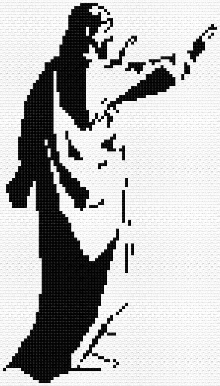 Jesus free cross-stitch pattern