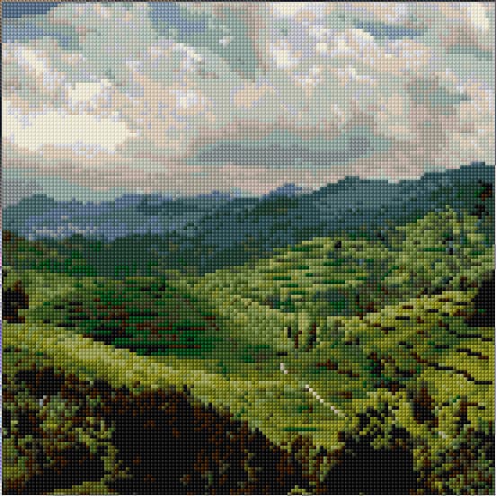 Rwanda free cross-stitch pattern