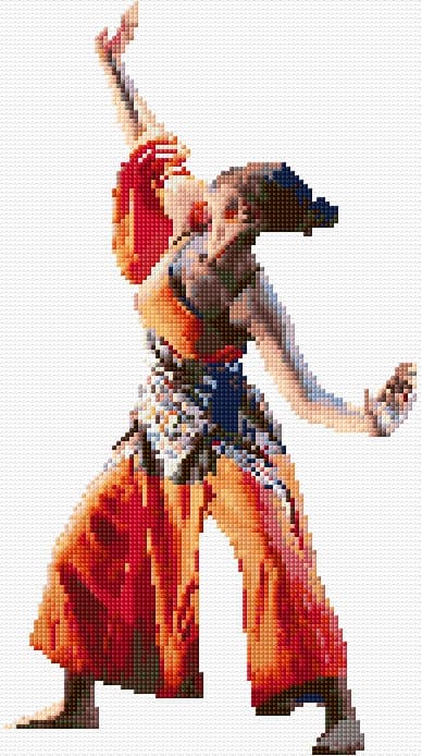 African Dance 2 free cross-stitch pattern