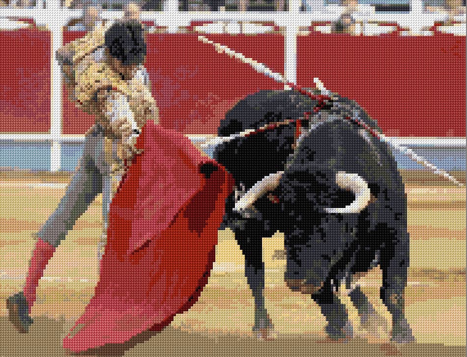 Corrida free cross-stitch pattern