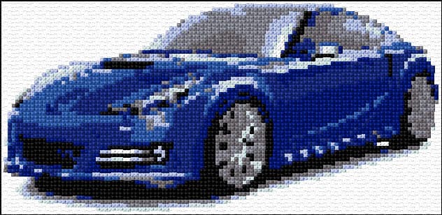 Sport Car free cross-stitch pattern