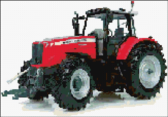 Massey Ferguson free cross-stitch pattern