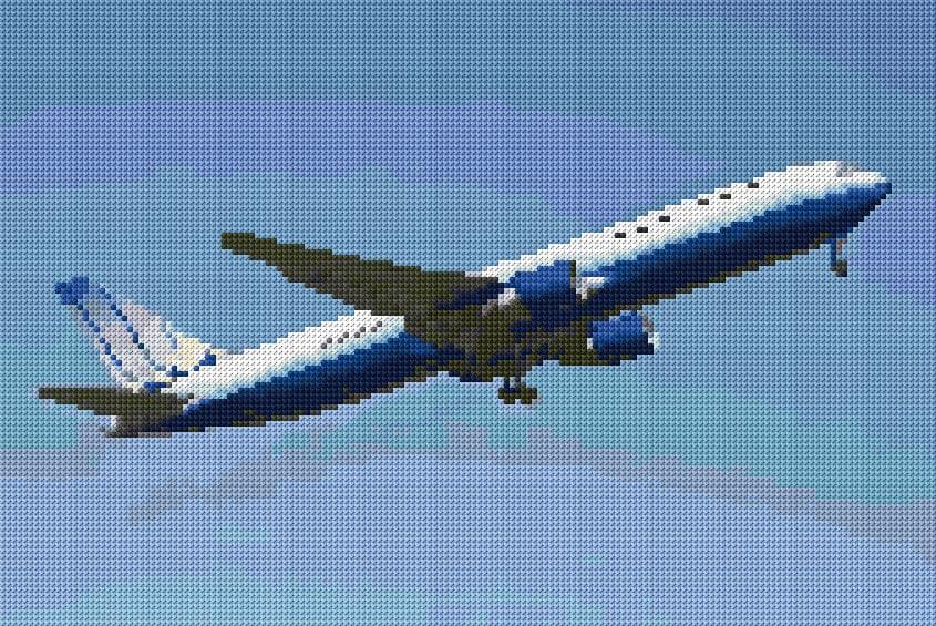 Airline free cross-stitch pattern
