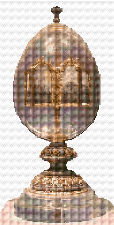 Book Faberge Egg free cross-stitch pattern