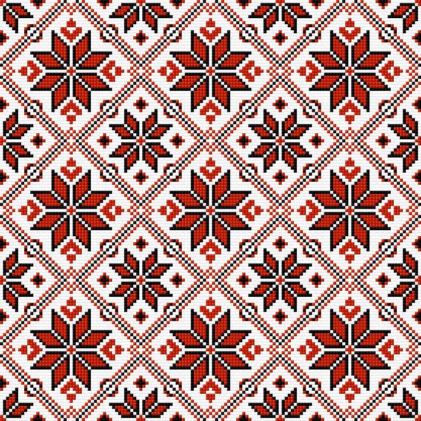 Ukrainian Ornament free cross-stitch pattern