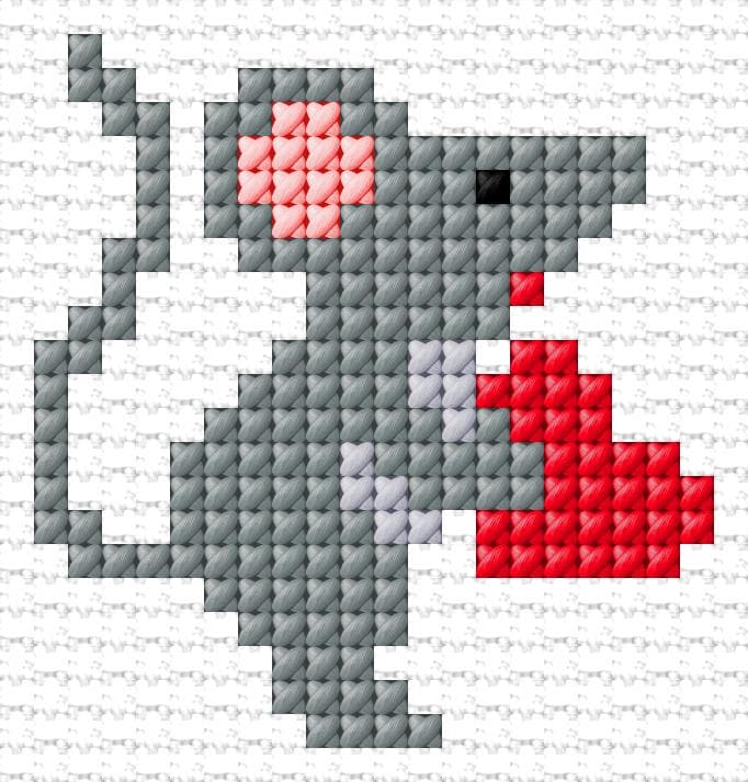 Love You free cross-stitch pattern