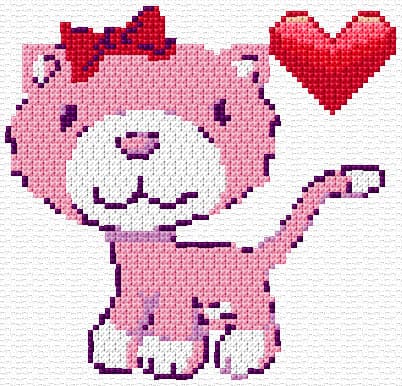 You're In My Heart free cross-stitch pattern