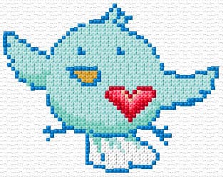 Love You Aways free cross-stitch pattern