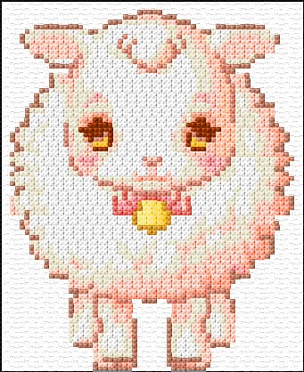 Agnello free cross-stitch pattern