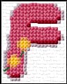 F free cross-stitch pattern