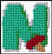N free cross-stitch pattern