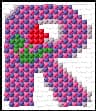 R free cross-stitch pattern