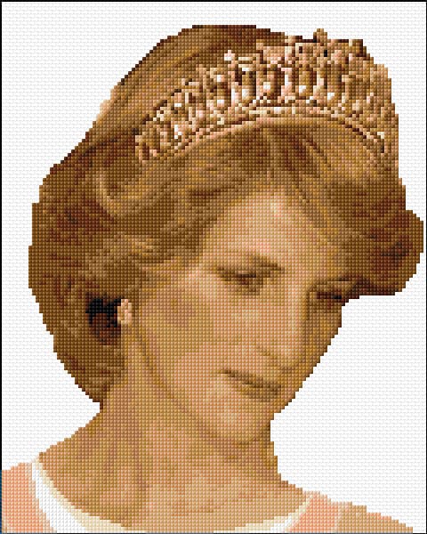 Diana free cross-stitch pattern