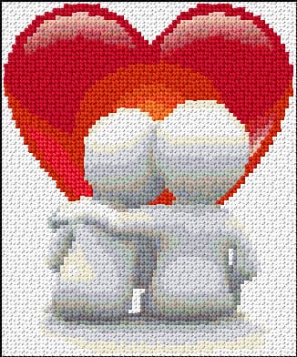 United in Marriage free cross-stitch pattern