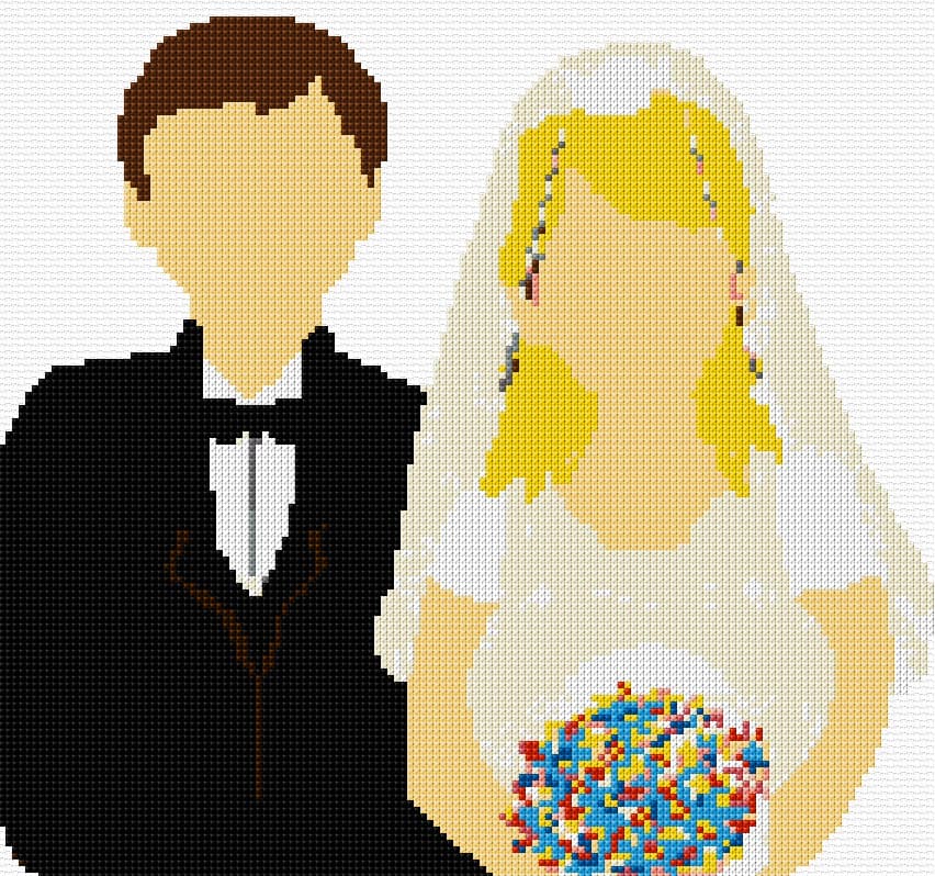 Wedding 2 free cross-stitch pattern