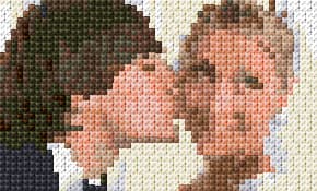 Wedding Card free cross-stitch pattern