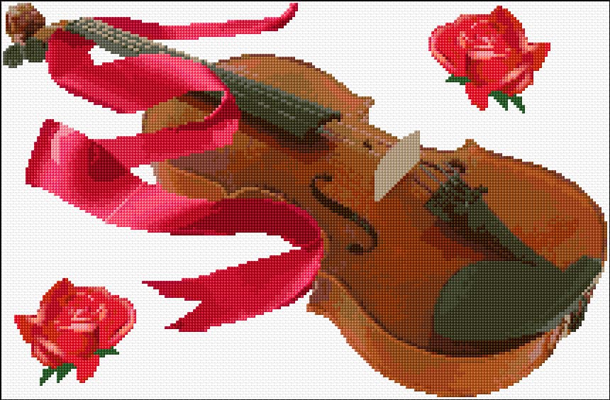 Melody free cross-stitch pattern