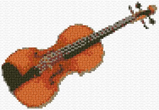 Violet free cross-stitch pattern