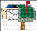 Mailbox free cross-stitch pattern