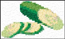 Cucumber free cross-stitch pattern