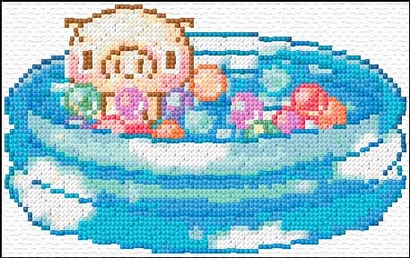 Piglet free cross-stitch pattern