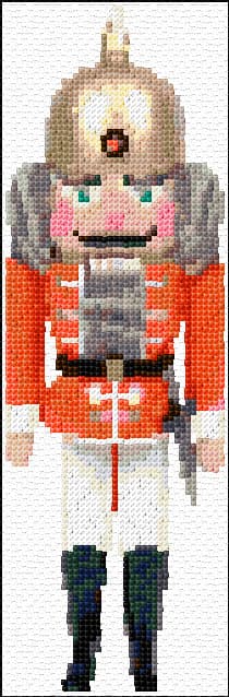 Nutcracker free cross-stitch pattern