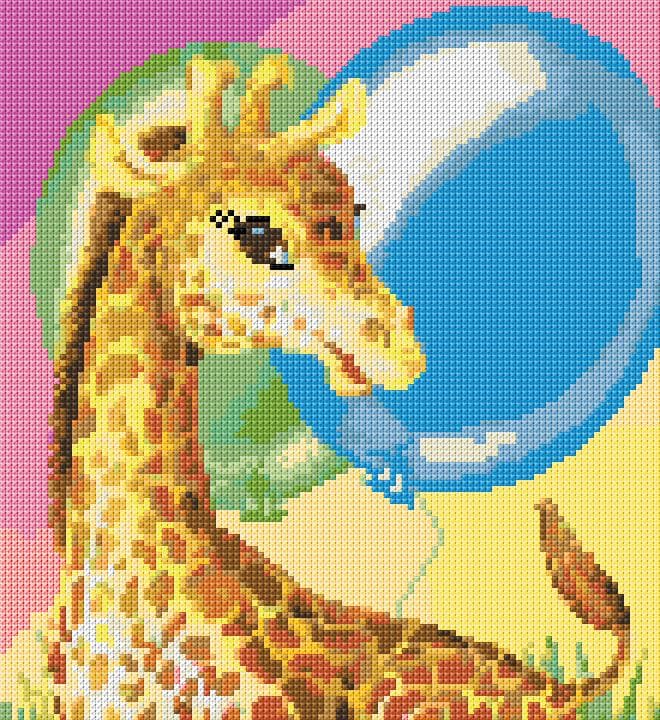 Giraffe free cross-stitch pattern